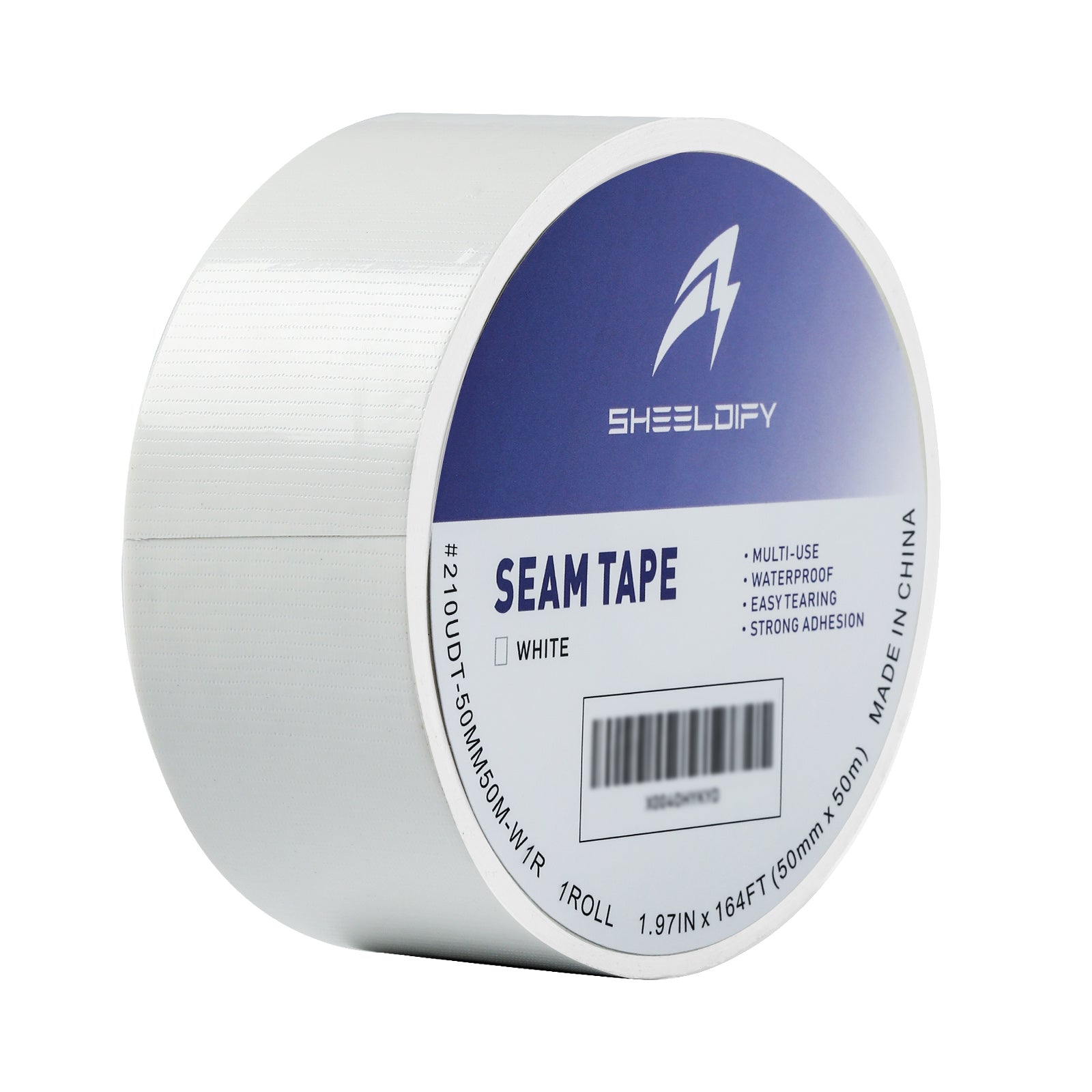 Sheeldify 1.97" x 164‘ Seam Tape - Duct Tape Edge Tape Heavy Duty Multi-Purpose, Hand-Tearable, No Residue, Green, 1 Roll