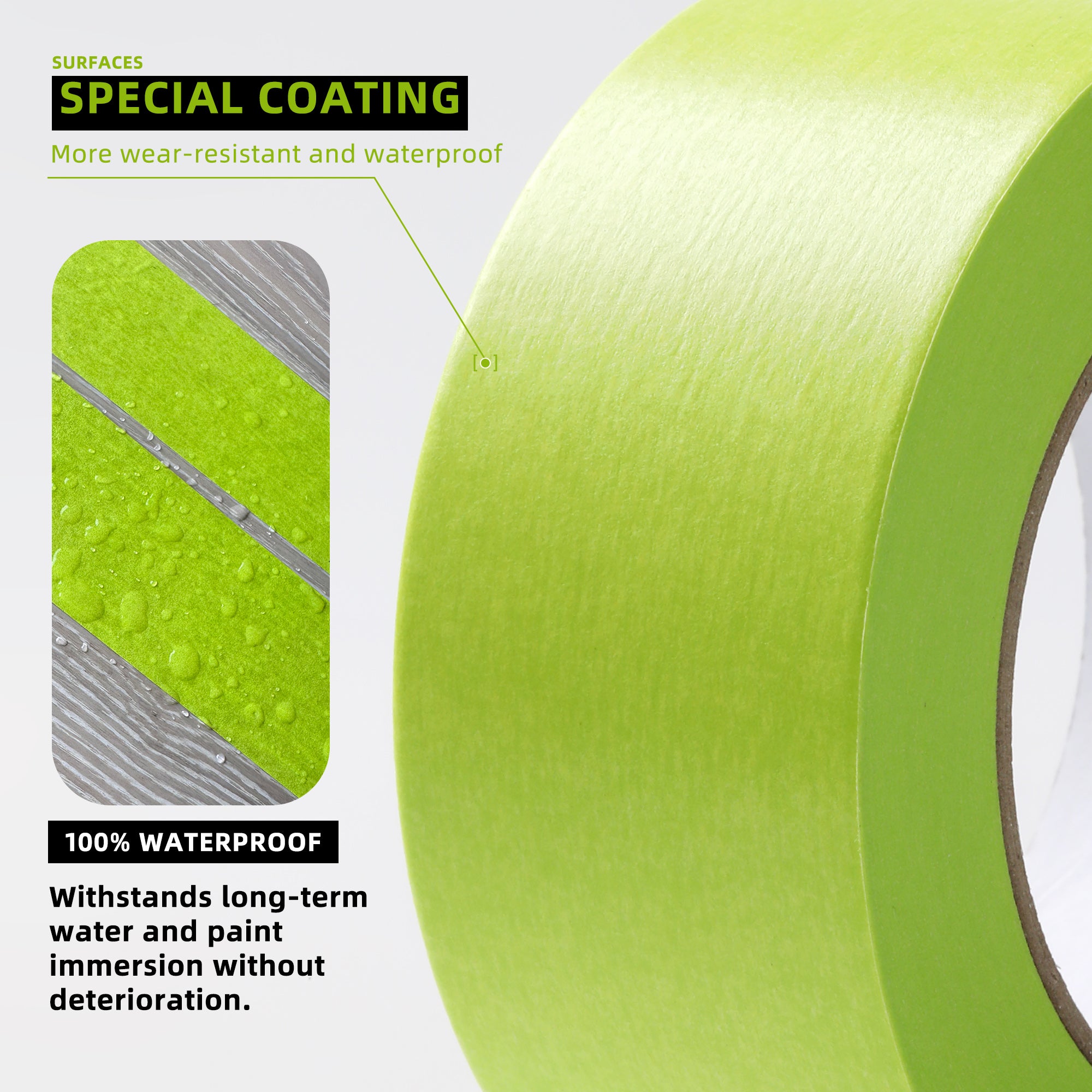 Sheeldify Gen.III Seam Tape Specialized for Floor Protection | Edge Tape | Masking Tape, 90 Day+