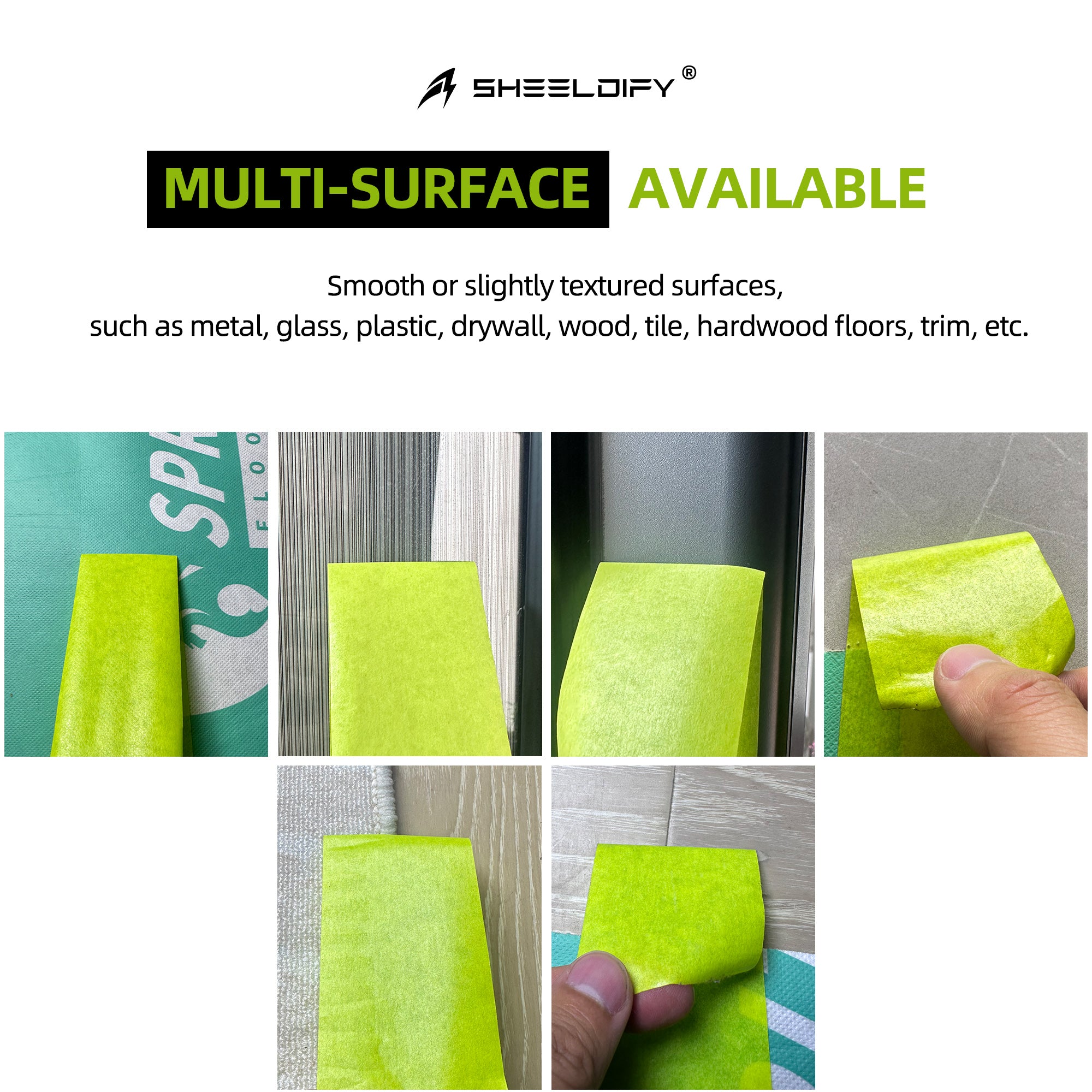 Sheeldify Gen.III Seam Tape Specialized for Floor Protection | Edge Tape | Masking Tape, 90 Day+