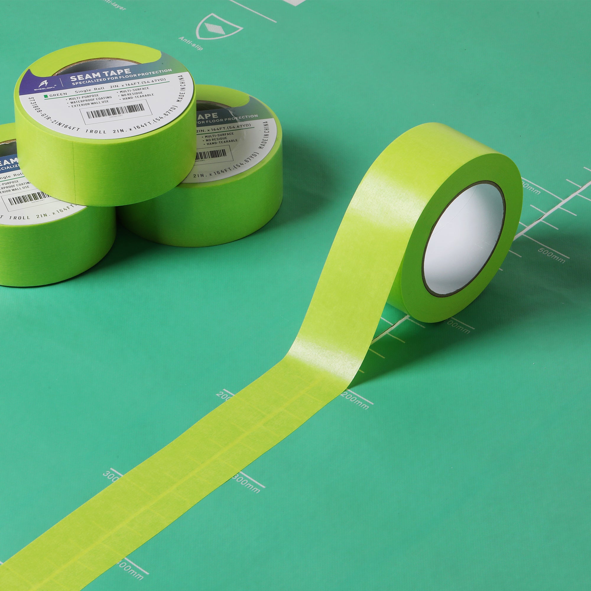 Sheeldify Gen.III Seam Tape Specialized for Floor Protection | Edge Tape | Masking Tape, 90 Day+