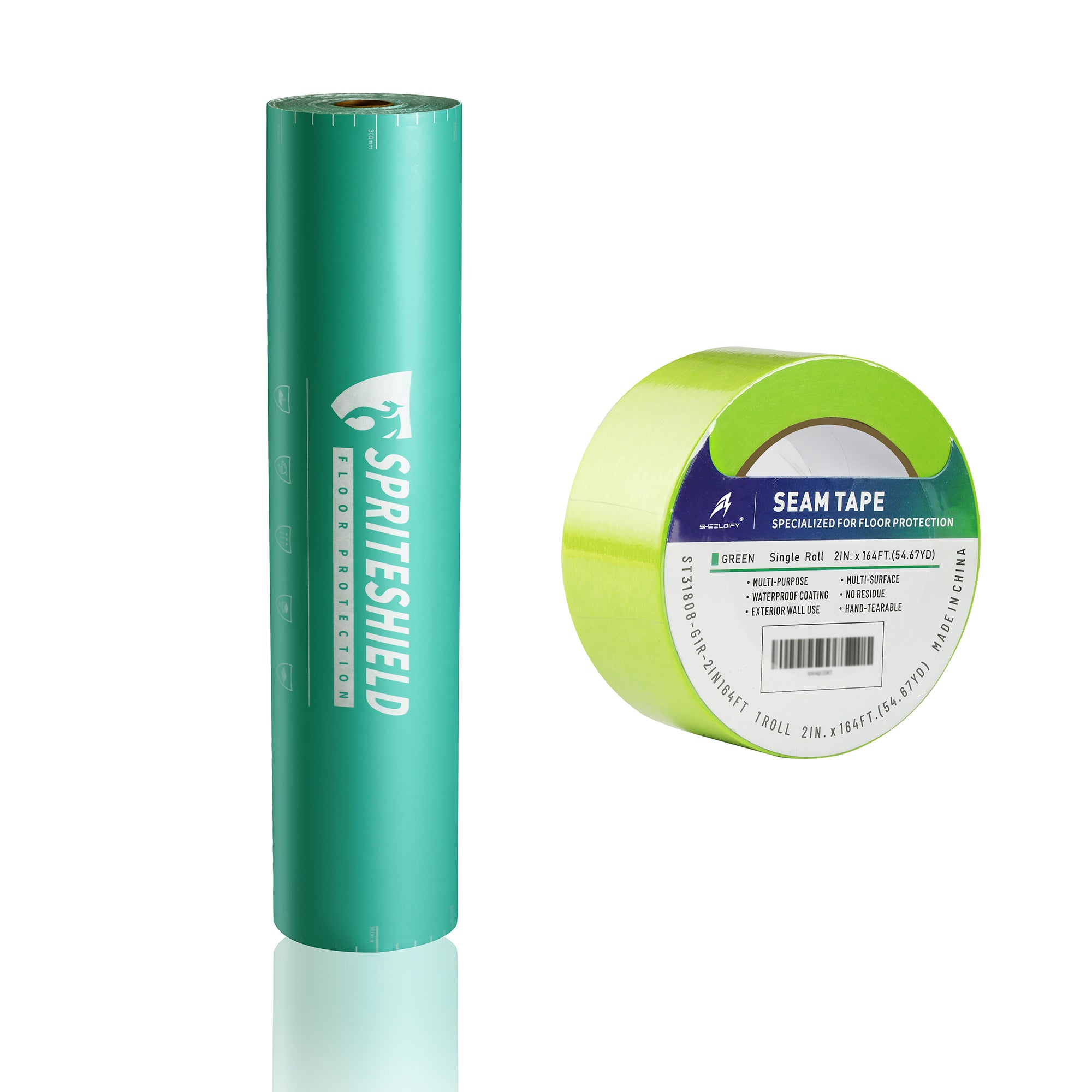 Spriteshield 39" x 100' Heavy-Duty Temporary Floor Protection for Construction & Renovation